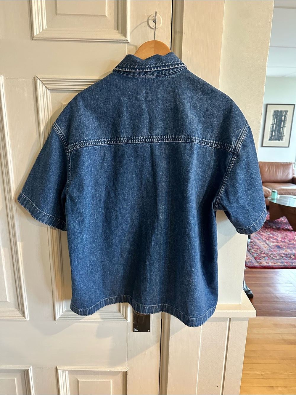 Carhartt WIP Lovilia Short-Sleeve Denim Shirt - Blue - Picture 3 of 4